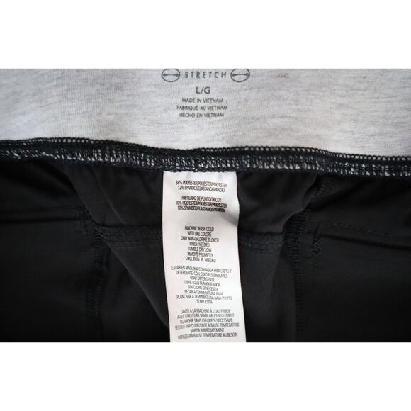 Calvin Klein PF7P0777 Women's Sz L Black Performance Rib Cuffed Capri Pants - Picture 4 of 9